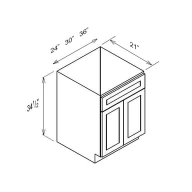 Ice White Shaker - S2421B-34-1/2"